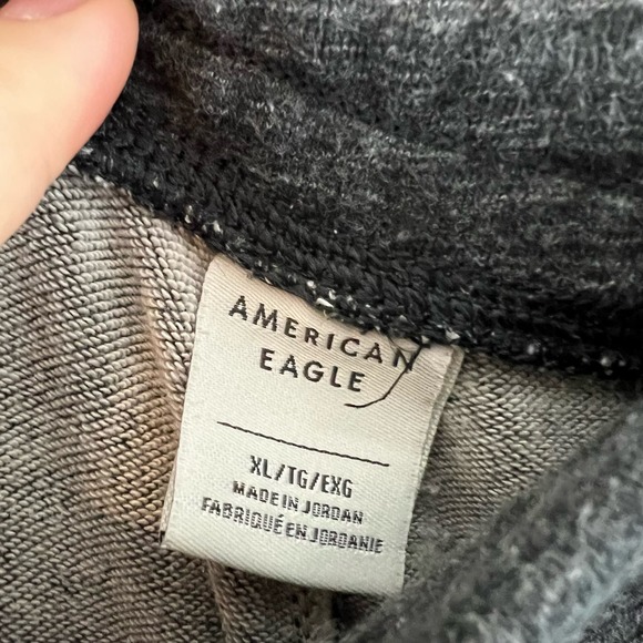 American Eagle Heather Gray Jogger Sweats Size XL - Picture 4 of 6